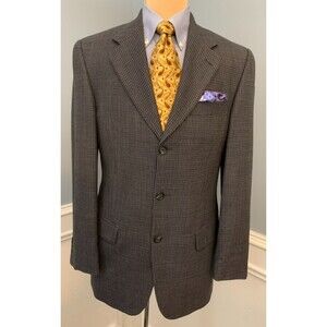Britches Of Georgetowne Wool Blazer Mens 38R Bespoke TwillJacket Sportcoat